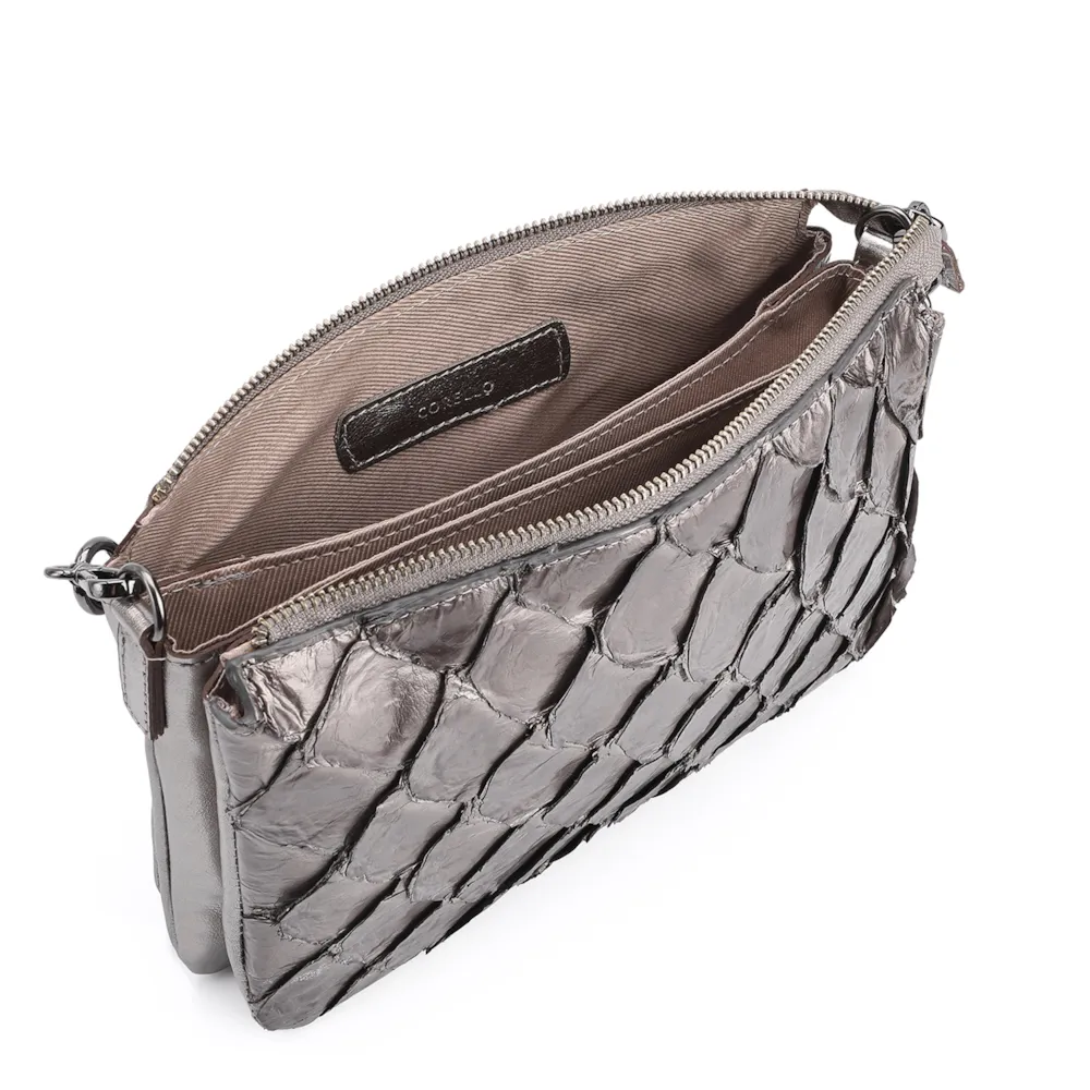 Bolsa Transversal Pirarucu Prata - imagem 4