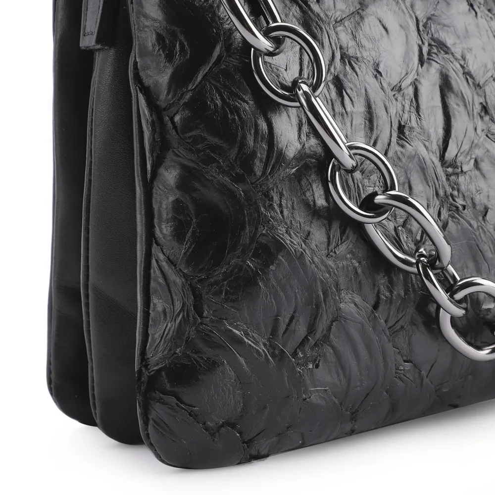 Bolsa Transversal Pirarucu Preto - imagem 6