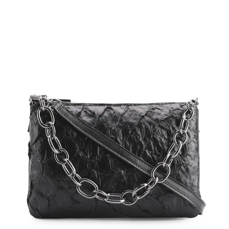 Bolsa Transversal Pirarucu Preto