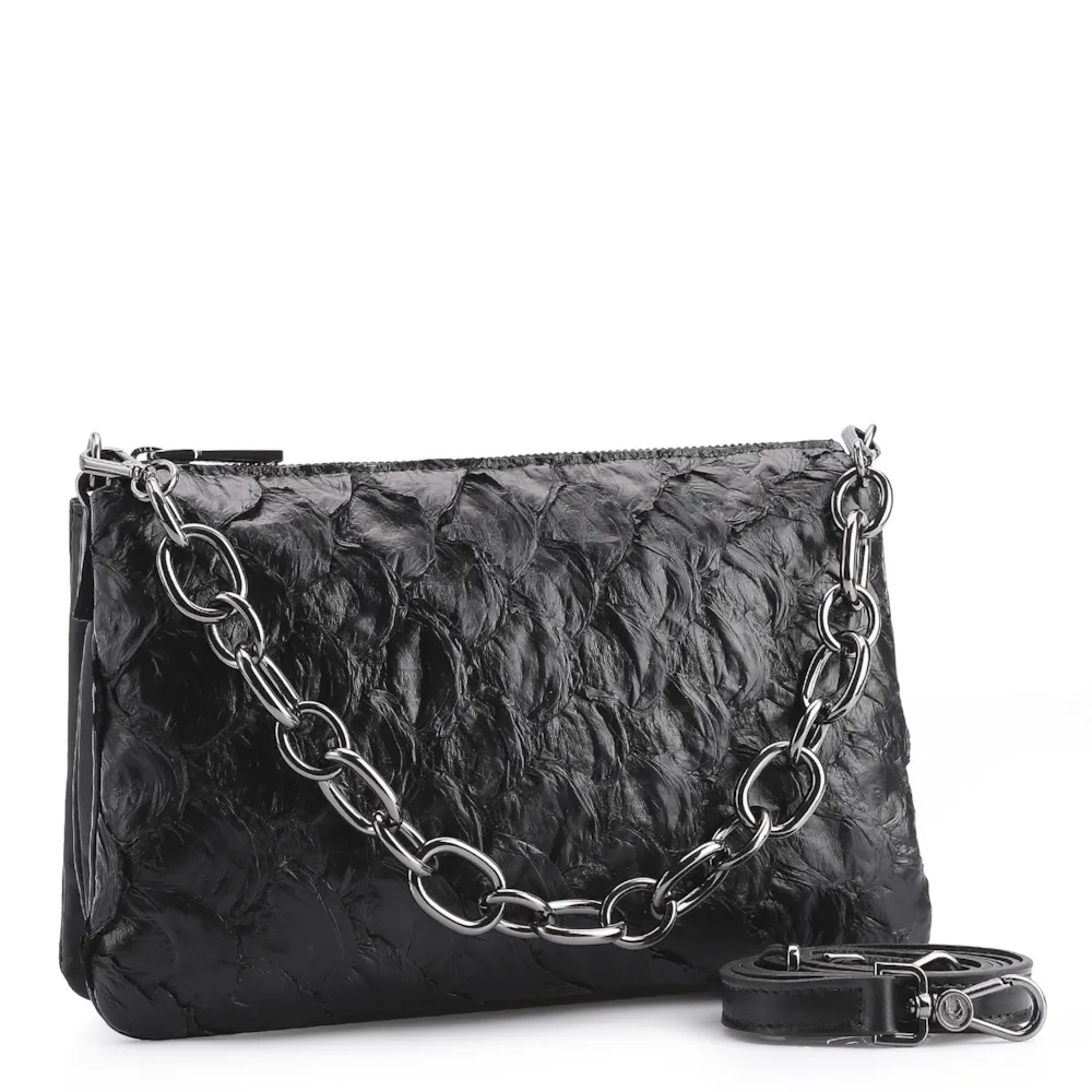 Bolsa Transversal Pirarucu Preto - imagem 2
