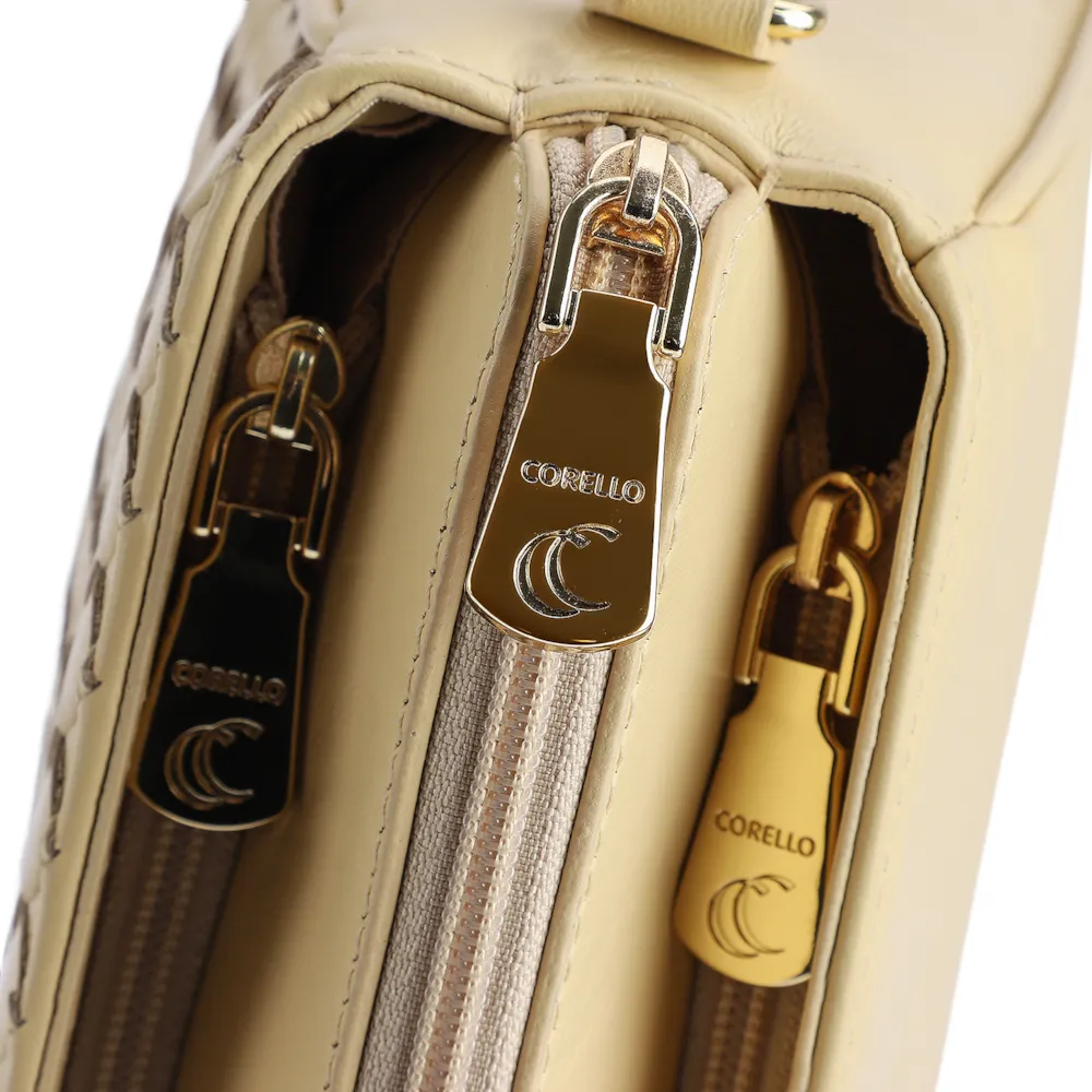 Bolsa Transversal Tressê Couro Amarelo - imagem 5