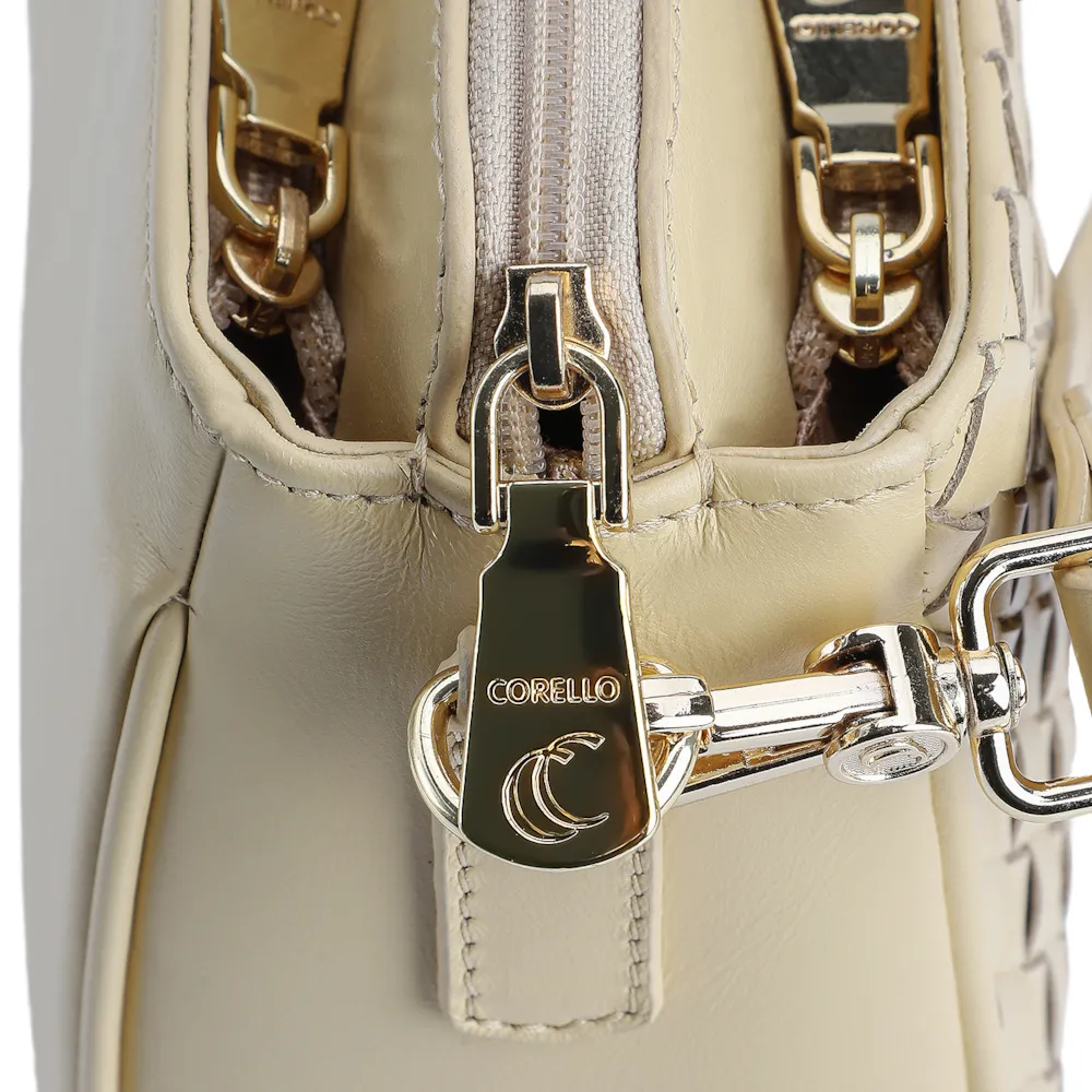 Bolsa Transversal Tressê Couro Amarelo - imagem 6