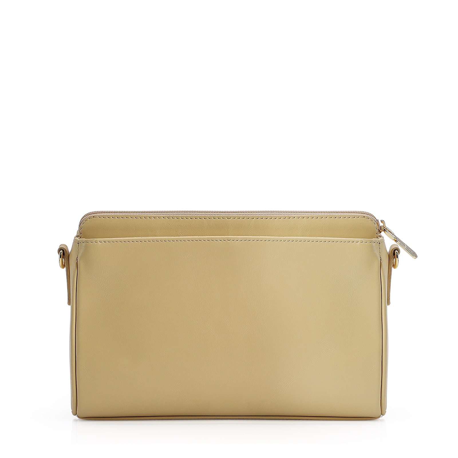 Bolsa Transversal Tressê Couro Amarelo
