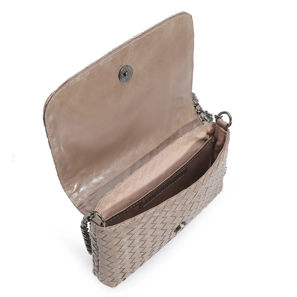 Bolsa Transversal Tressê Couro Argila - imagem 4