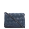 Bolsa Transversal Tressê Couro Azul - imagem 1