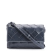 Bolsa Transversal Tressê Couro Azul - imagem 1