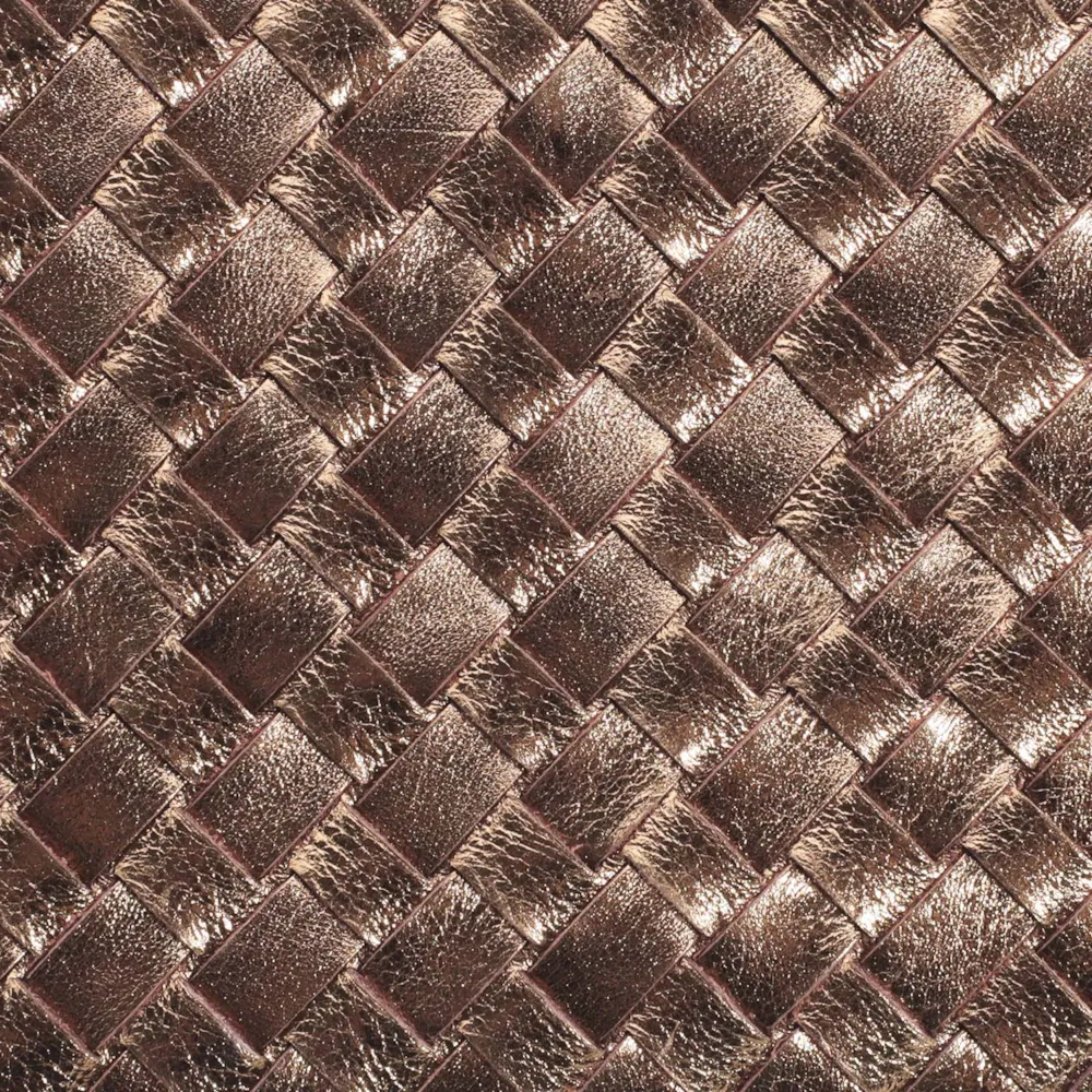 Bolsa Transversal Tressê Couro Bronze - imagem 6