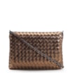 Bolsa Transversal Tressê Couro Bronze - imagem 1