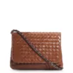 Bolsa Transversal Tressê Couro Caramelo - imagem 1