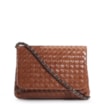 Bolsa Transversal Tressê Couro Caramelo - imagem 1