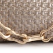 Bolsa Transversal Tressê Couro Dourado - imagem 7