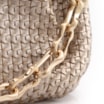 Bolsa Transversal Tressê Couro Dourado - imagem 8