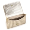Bolsa Transversal Tressê Couro Dourado - imagem 5