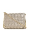 Bolsa Transversal Tressê Couro Dourado - imagem 1