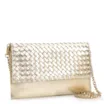 Bolsa Transversal Tressê Couro Dourado - imagem 2
