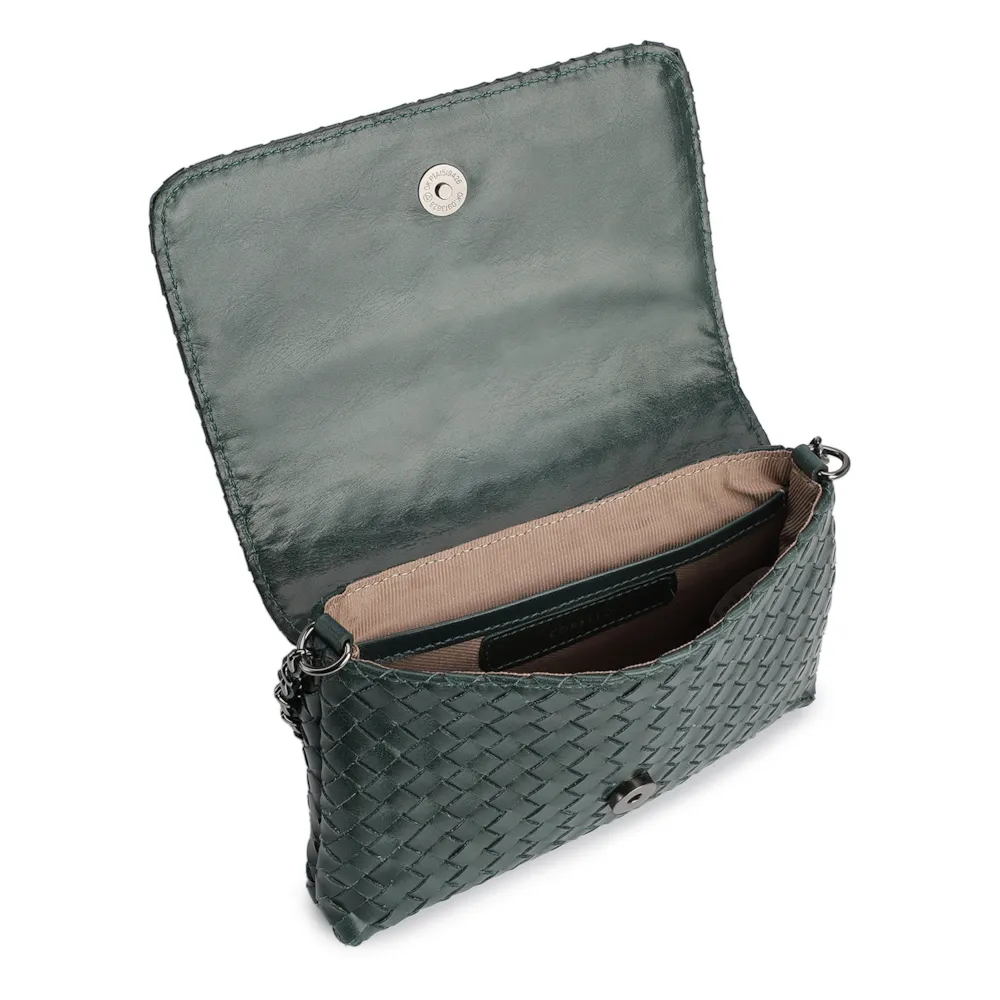 Bolsa Transversal Tressê Couro Forest - imagem 4
