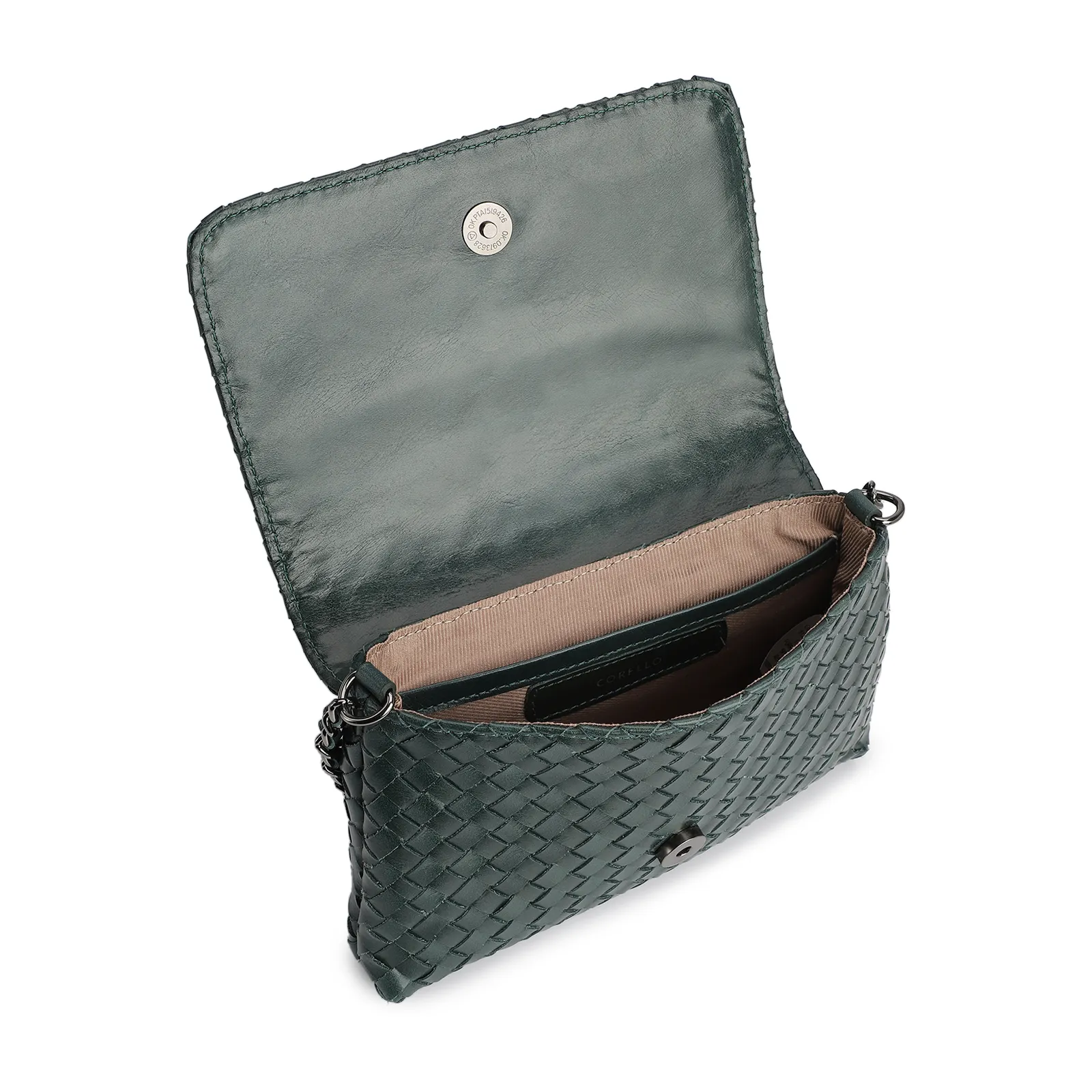 Bolsa Transversal Tressê Couro Forest