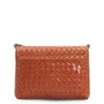 Bolsa Transversal Tressê Couro Laranja - imagem 4