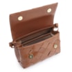 Bolsa Transversal Tressê Couro Marrom - imagem 4