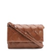 Bolsa Transversal Tressê Couro Marrom - imagem 1
