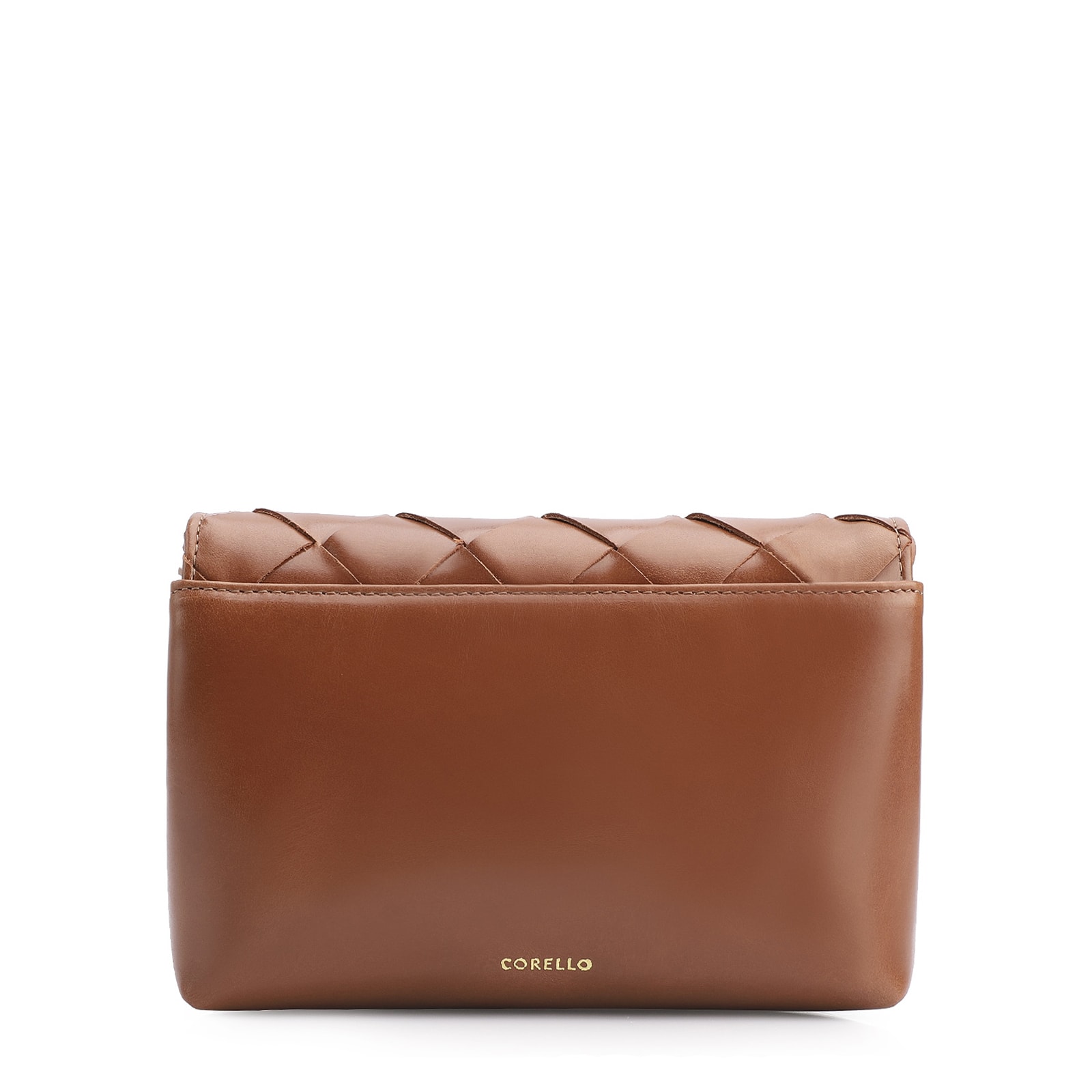 Bolsa Transversal Tressê Couro Marrom