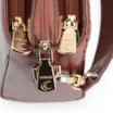 Bolsa Transversal Tressê Couro Marrom - imagem 6