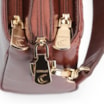 Bolsa Transversal Tressê Couro Marrom - imagem 6