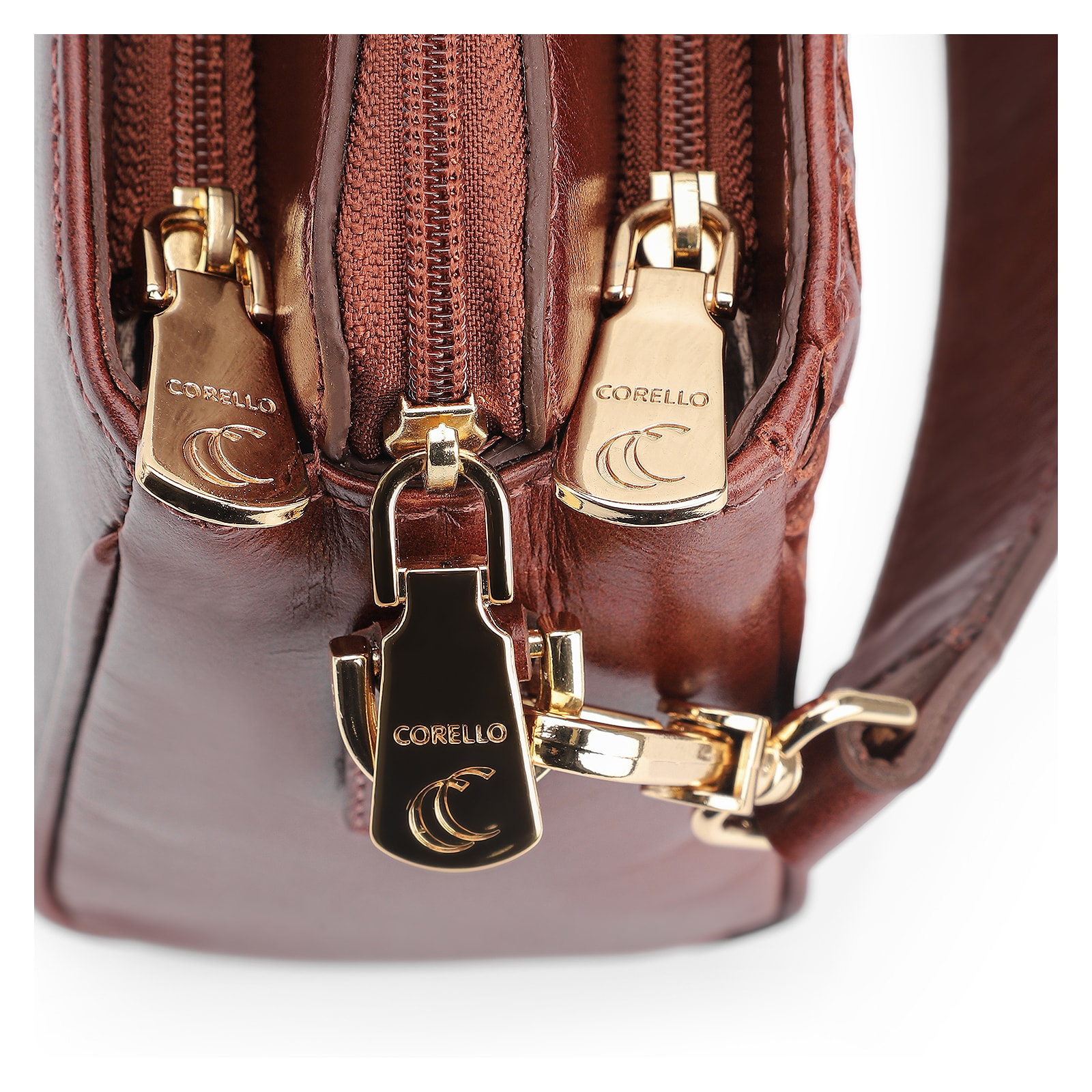 Bolsa Transversal Tressê Couro Marrom