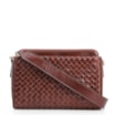 Bolsa Transversal Tressê Couro Marrom - imagem 1