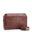 Bolsa Transversal Tressê Couro Marrom - imagem 2