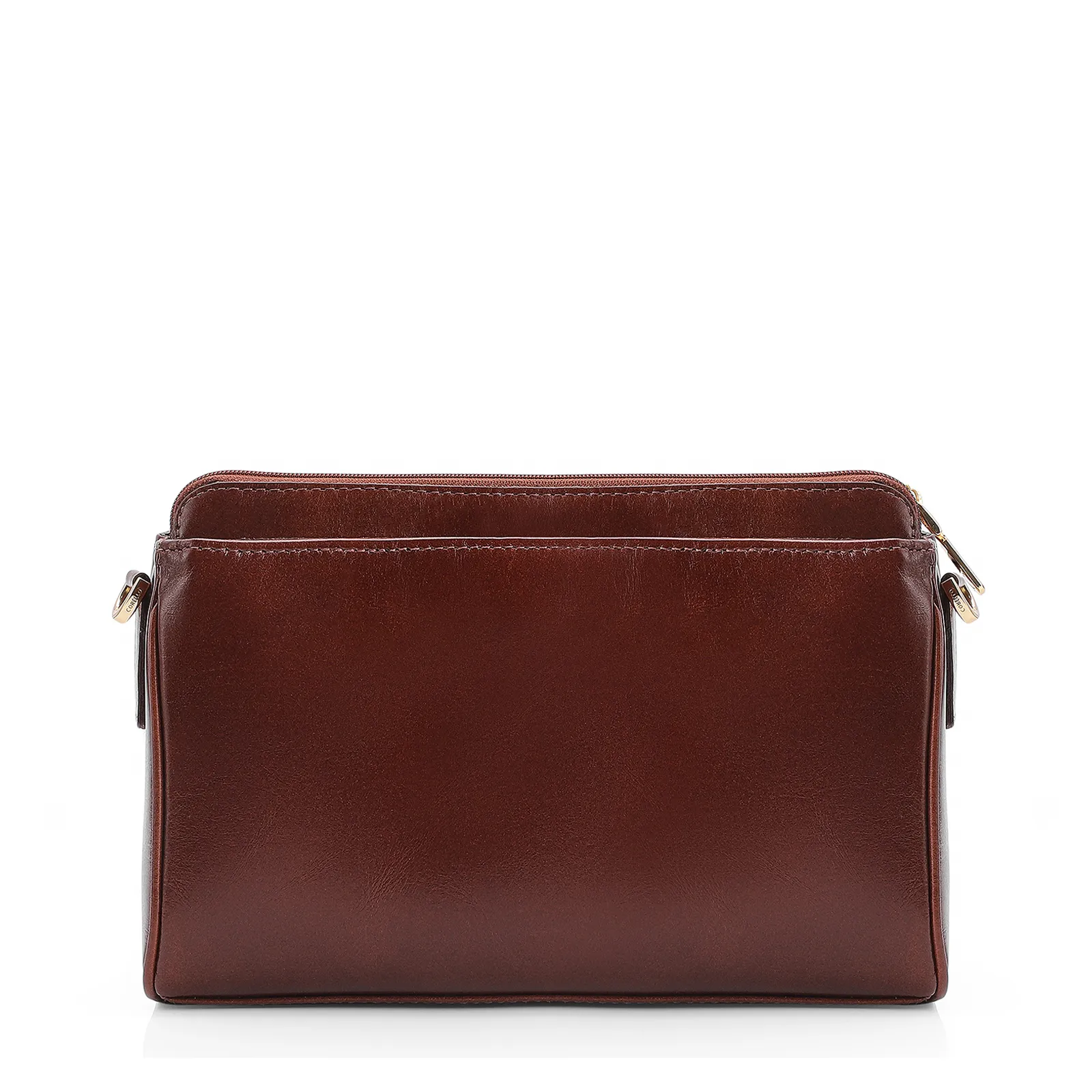 Bolsa Transversal Tressê Couro Marrom