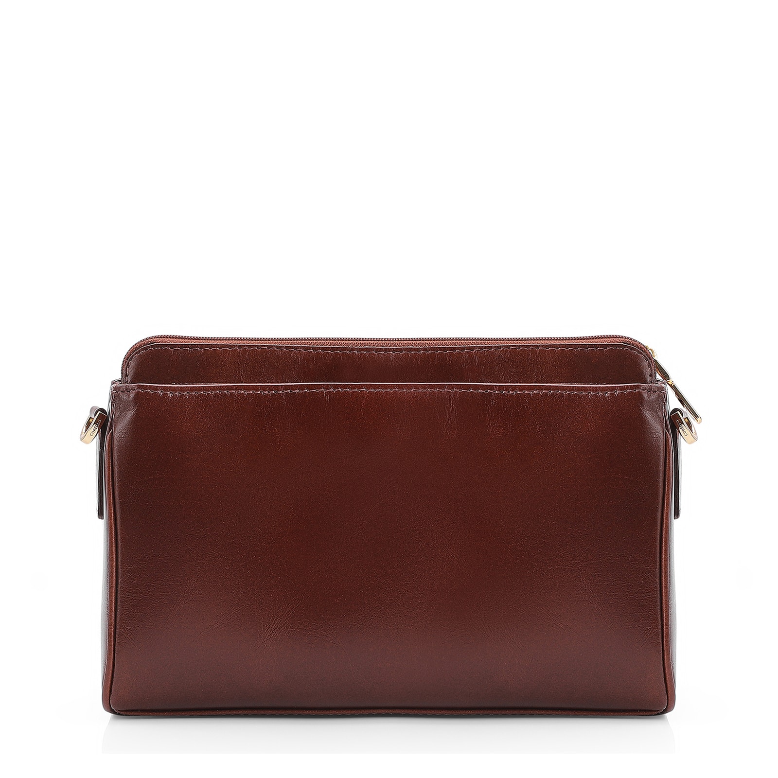 Bolsa Transversal Tressê Couro Marrom