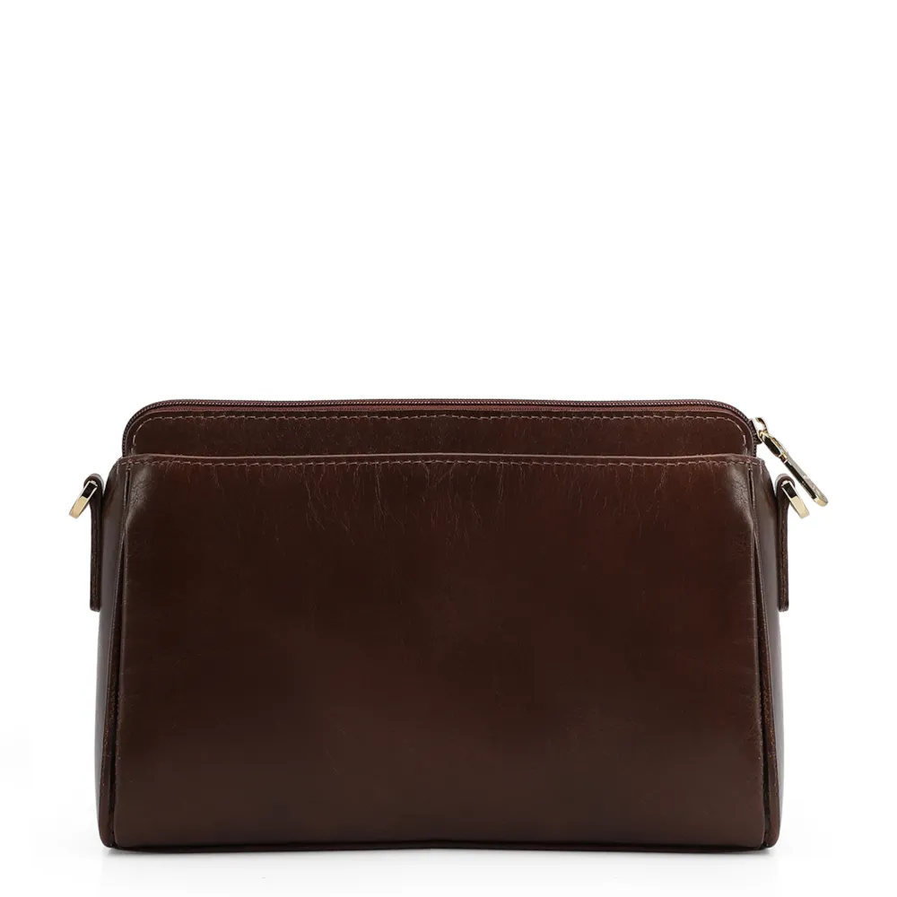 Bolsa Transversal Tressê Couro Marrom - imagem 3