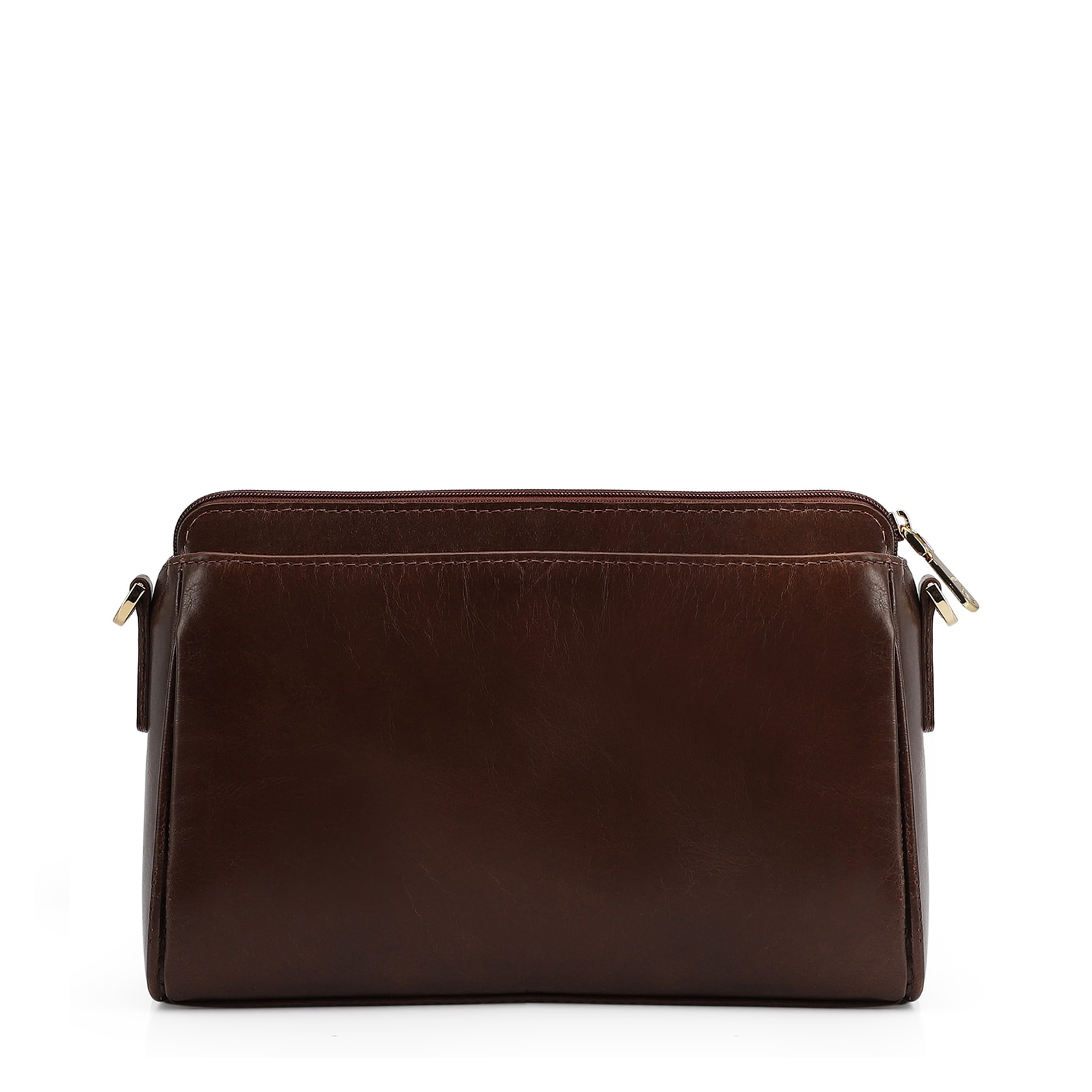 Bolsa Transversal Tressê Couro Marrom