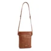 Bolsa Transversal Tressê Couro Marrom Claro - imagem 3