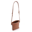 Bolsa Transversal Tressê Couro Marrom Claro - imagem 5