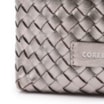 Bolsa Transversal Tressê Couro Metal Prata - imagem 8