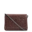 Bolsa Transversal Tressê Couro Mogno - imagem 1