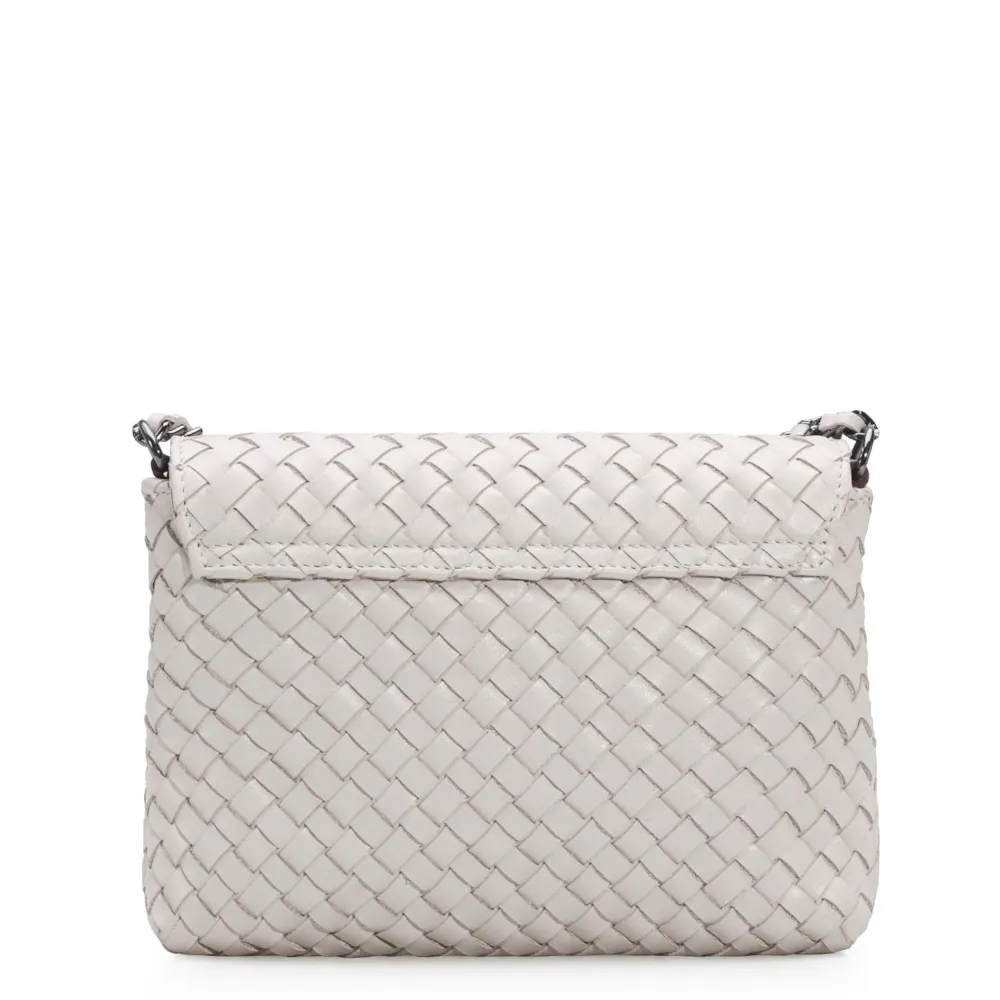 Bolsa Transversal Tressê Couro Off White - imagem 4