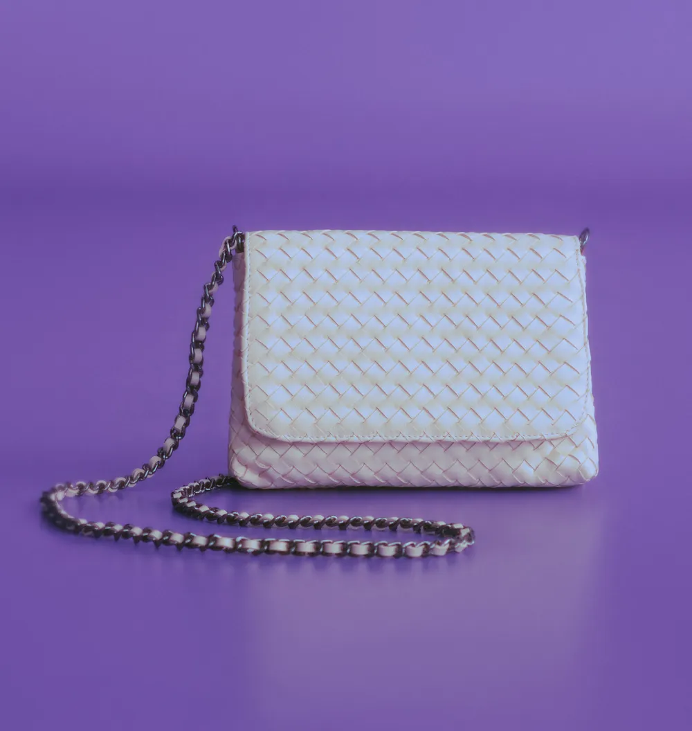 Bolsa Transversal Tressê Couro Off White - imagem 2
