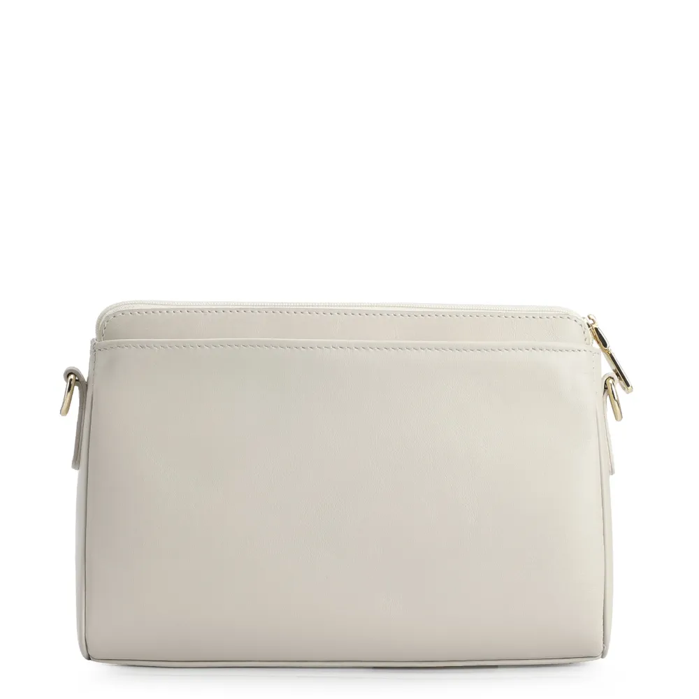 Bolsa Transversal Tressê Couro Off White - imagem 3