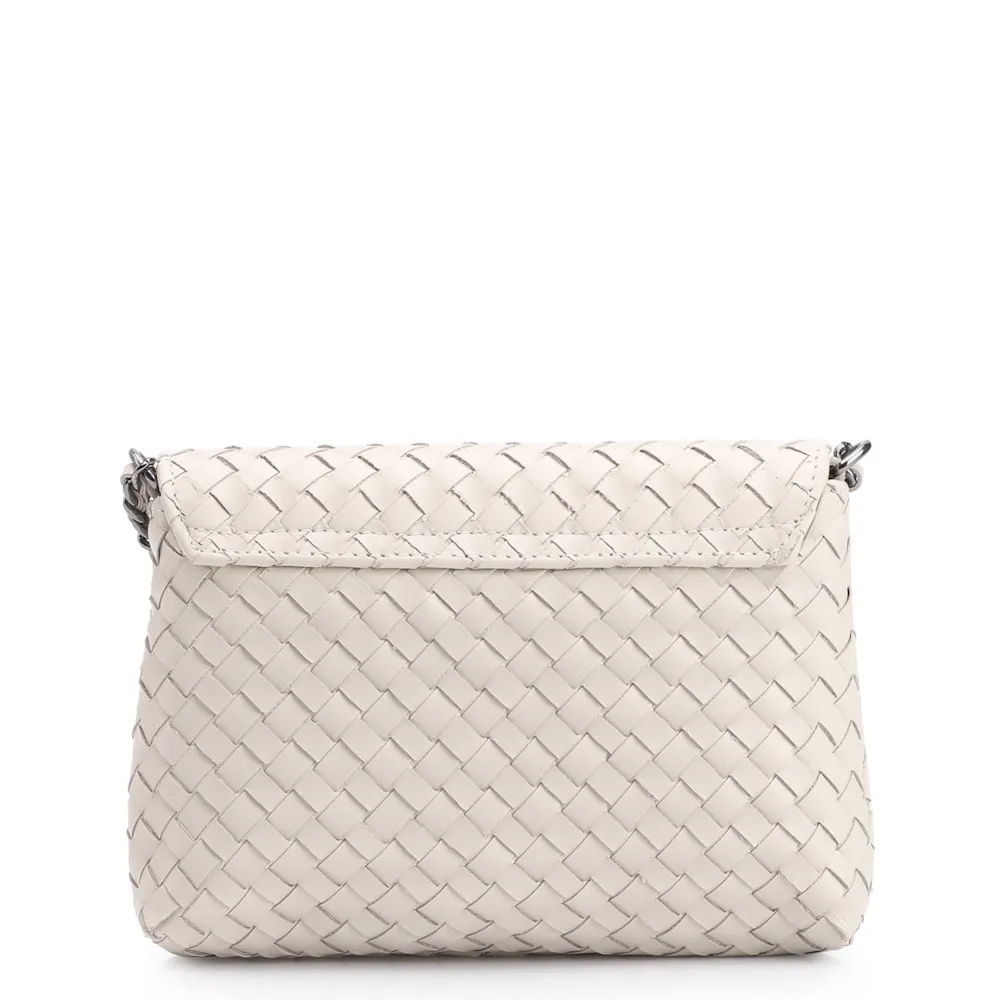 Bolsa Transversal Tressê Couro Off White - imagem 3