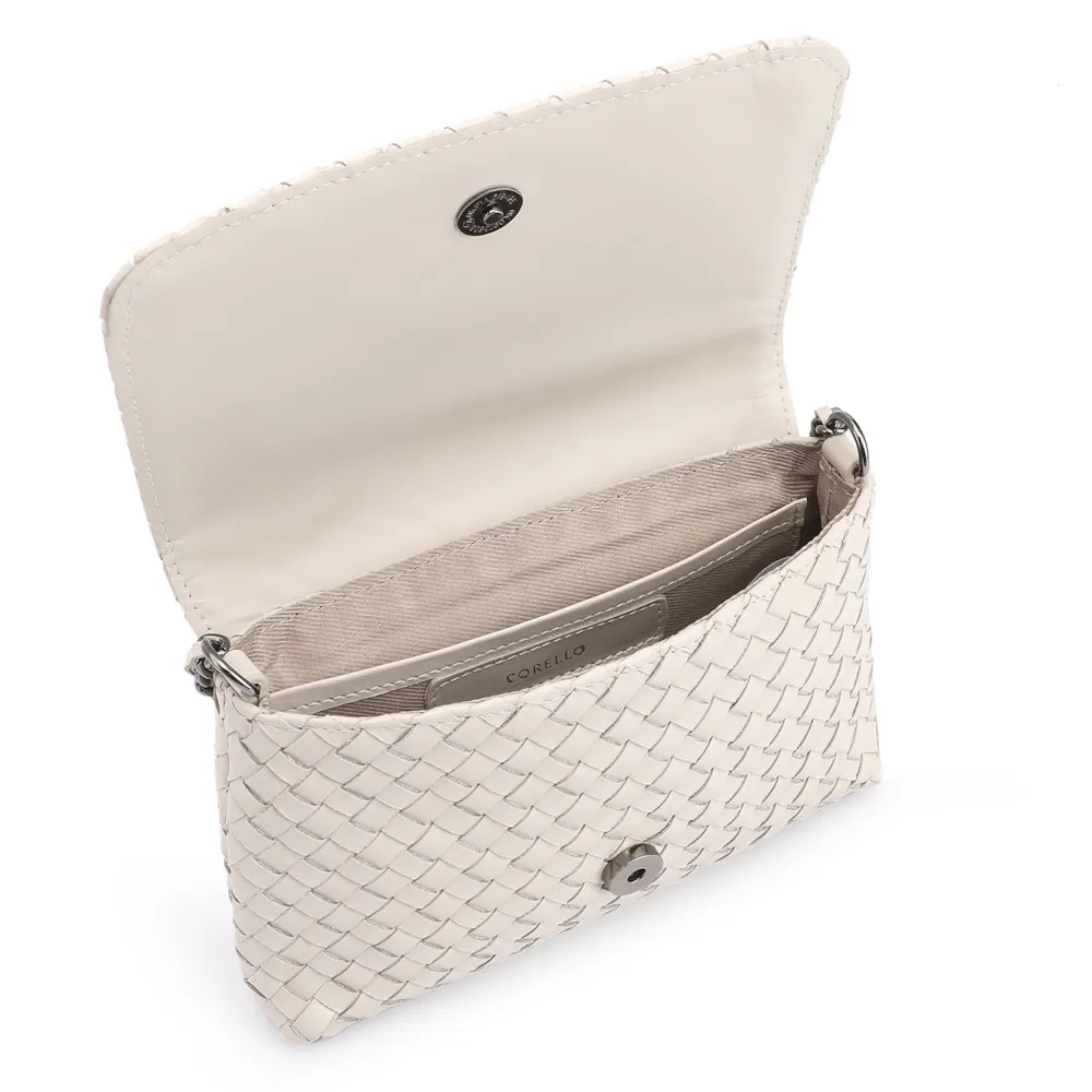 Bolsa Transversal Tressê Couro Off White - imagem 4