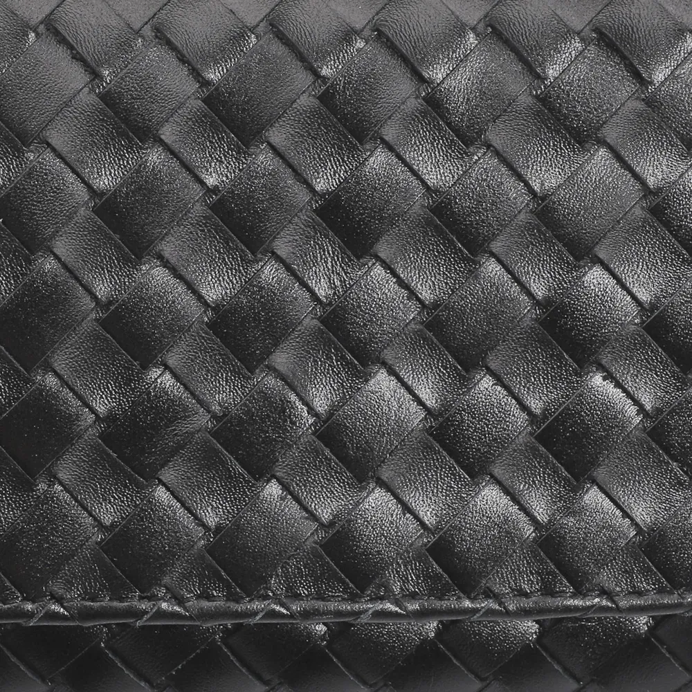 Bolsa Transversal Tressê Couro Preto - imagem 6