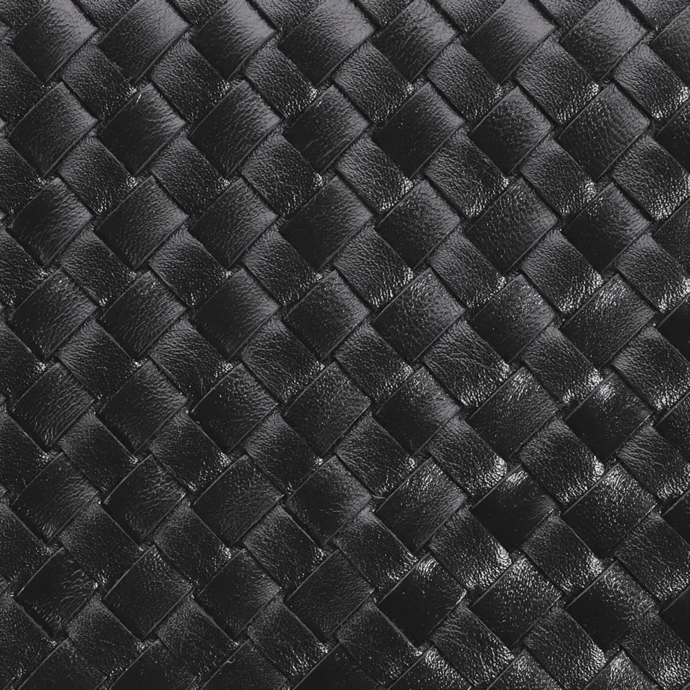 Bolsa Transversal Tressê Couro Preto - imagem 6
