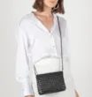 Bolsa Transversal Tressê Couro Preto - imagem 2