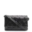 Bolsa Transversal Tressê Couro Preto - imagem 1