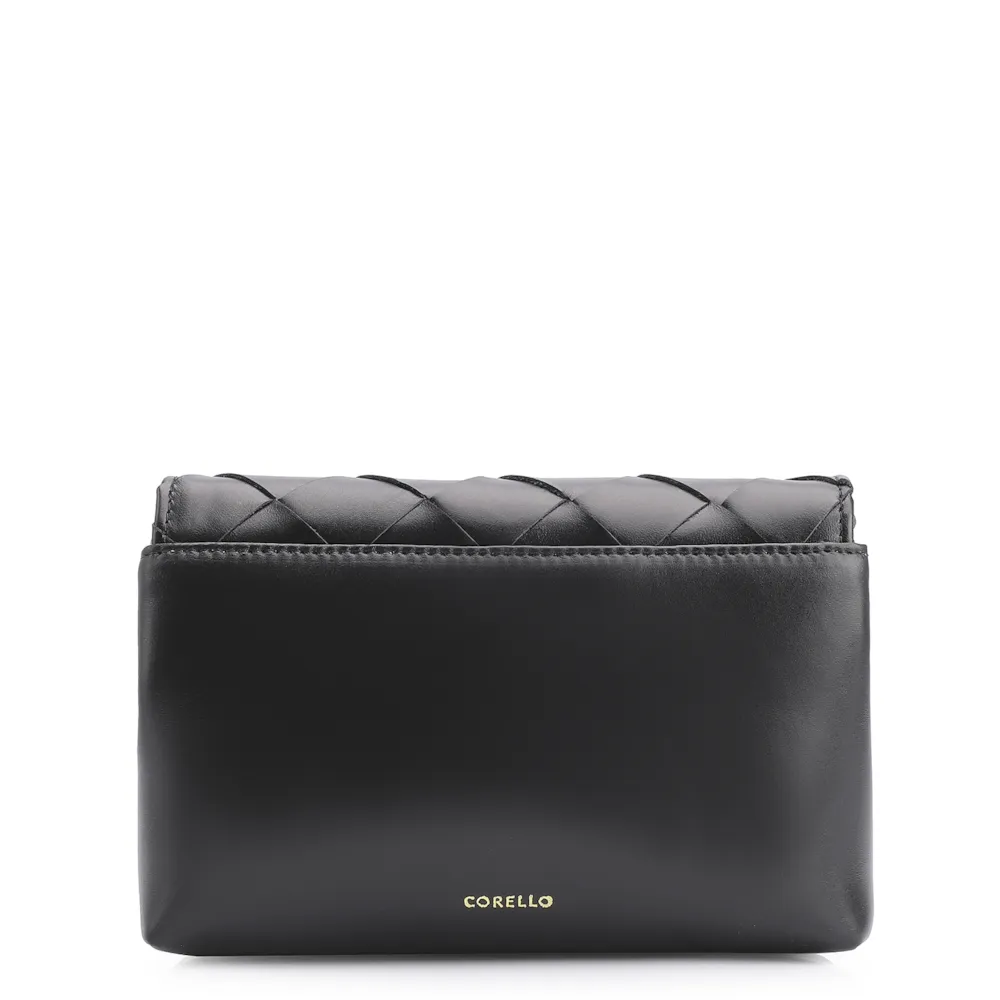 Bolsa Transversal Tressê Couro Preto - imagem 4