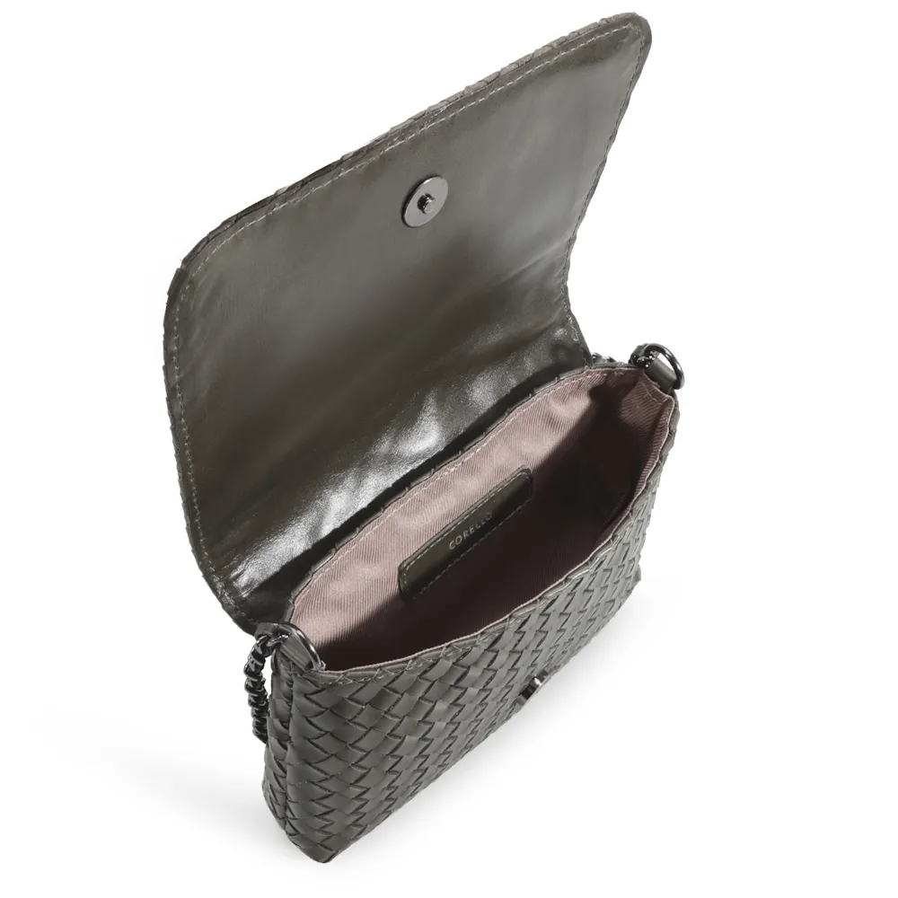 Bolsa Transversal Tressê Couro Verde - imagem 5