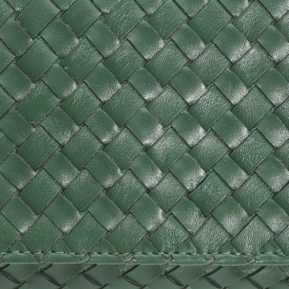 Bolsa Transversal Tressê Couro Verde - imagem 6